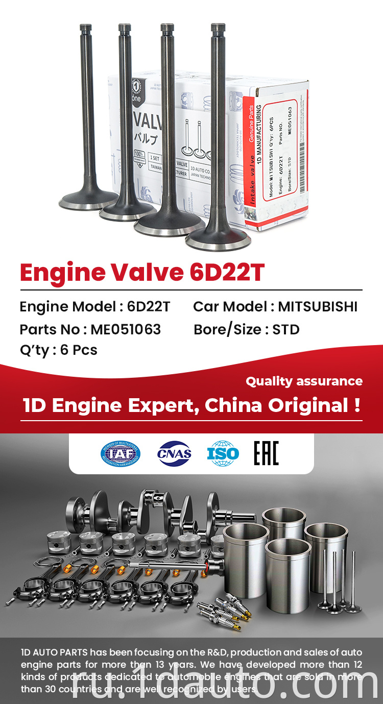MITSUBISHI 6D22-T Engine Valves 